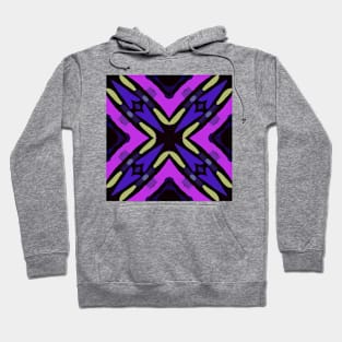 purple pattern Hoodie